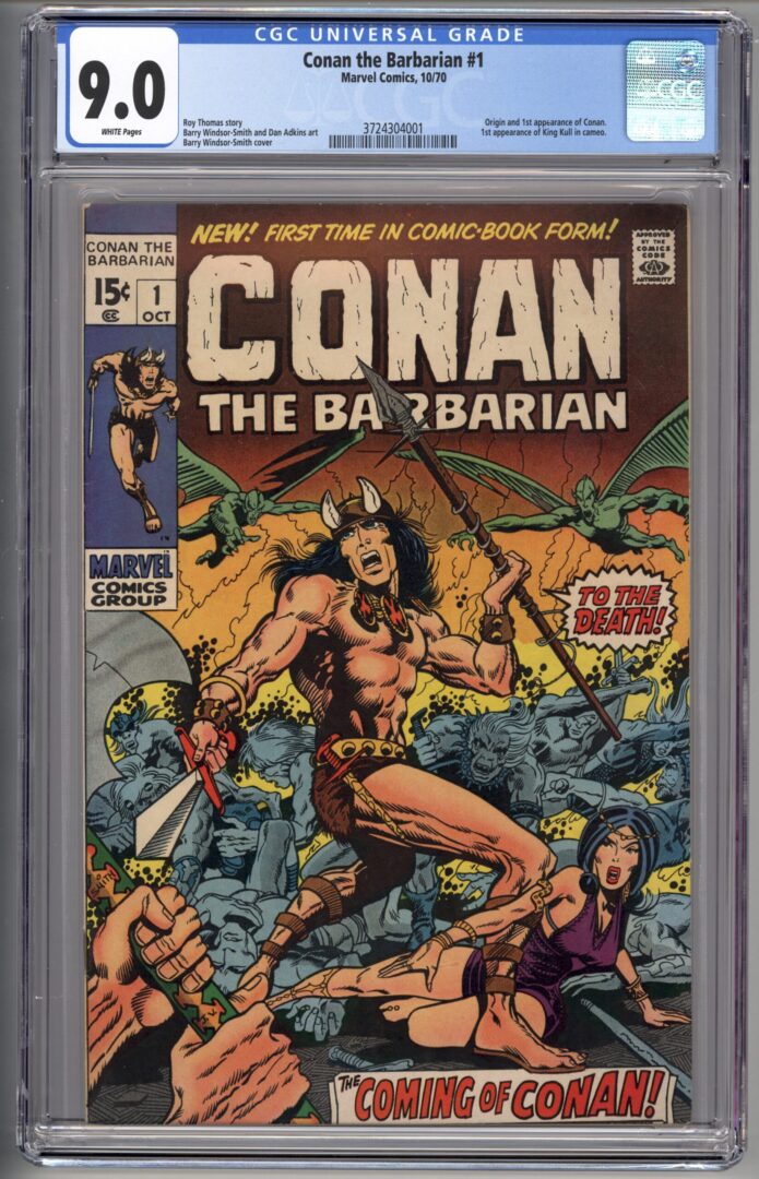 Conan the Barbarian #1  CGC 9.0  Origin and 1st appearance of Conan