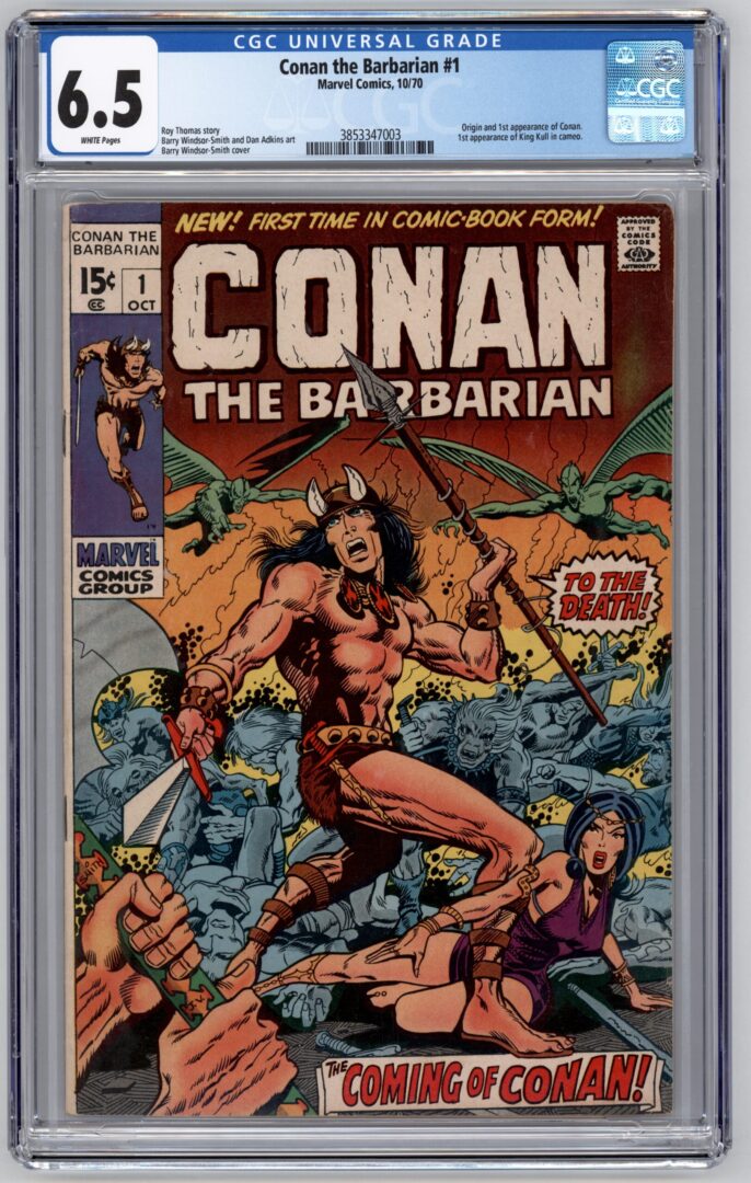 Conan the barbarian #1  CGC 6.5  Origin and 1st appearance of Conan