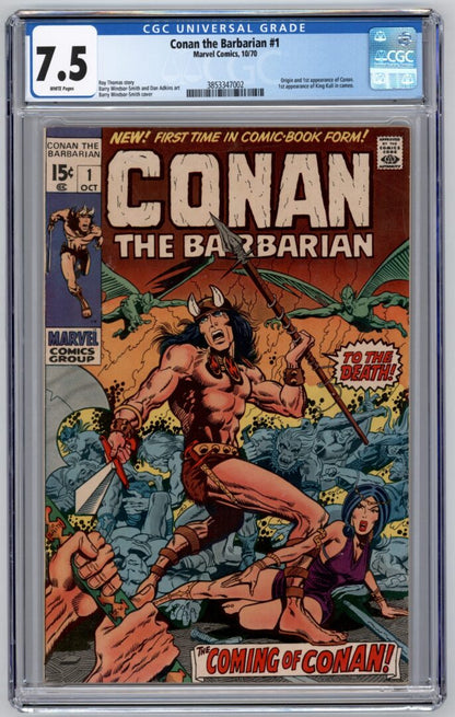 Conan the Barbarian #1  CGC 7.5  Origin and 1st App. of Conan