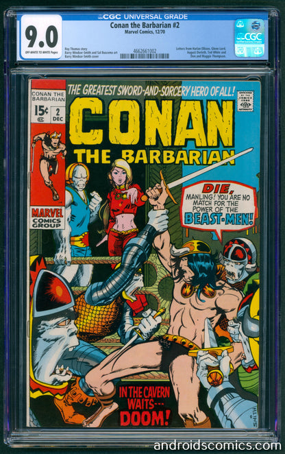 Conan the Barbarian #2  CGC 9.0