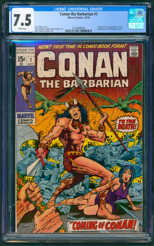 Conan the Barbarian #1  CGC 7.5  Origin and 1st App. of Conan