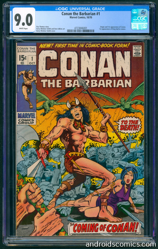 Conan the Barbarian #1  CGC 9.0  Origin and 1st App. of Conan