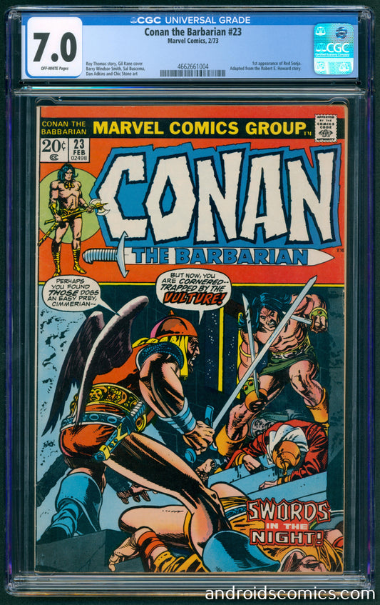 Conan the Barbarian #23  CGC 7.0  1st App. of Red Sonja