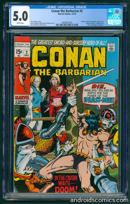 Conan the Barbarian #2  CGC 5.0