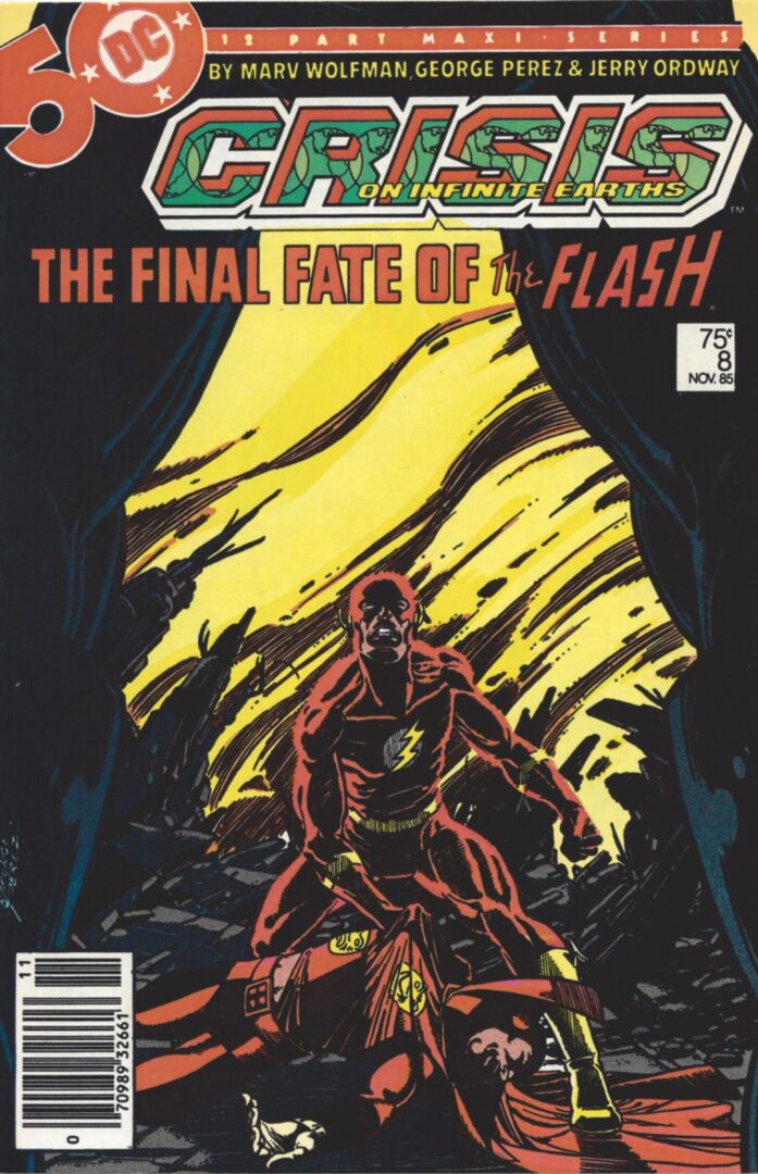 Crisis on Infinite Earths #8  FN/VF  "Death" of the Flash (Barry Allen)