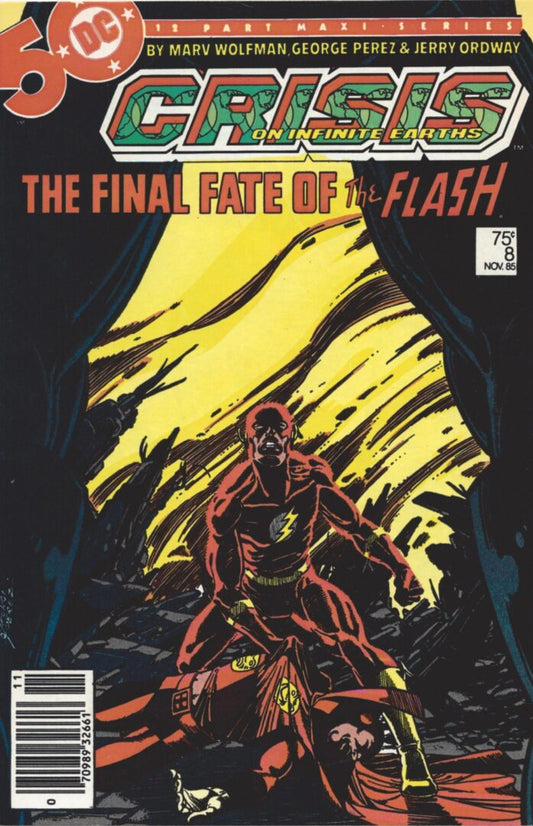 Crisis on Infinite Earths #8  FN/VF  "Death" of the Flash (Barry Allen)