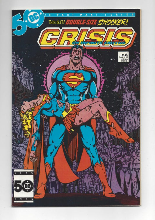 Crisis on Infinite Earths #7 FN/VF  "Death" of Supergirl