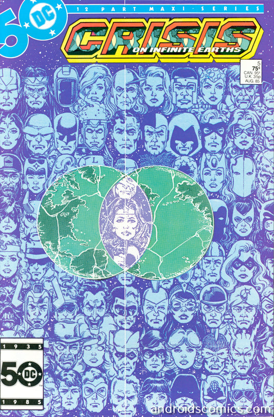 Crisis on Infinite Earths #5   1st cameo App. of the Anti-Monitor