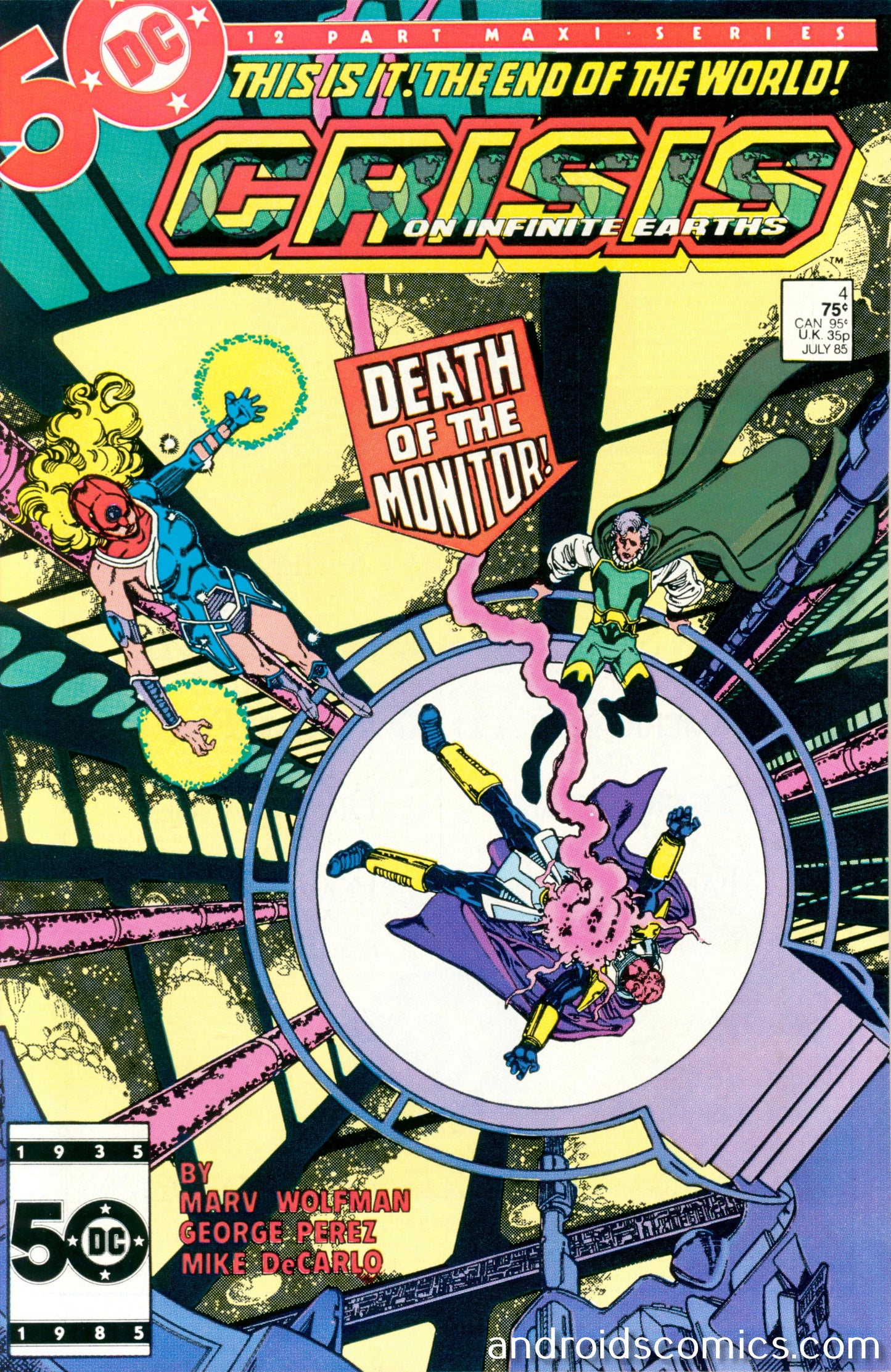 Crisis on Infinite Earths #4  "Death" of the Monitor