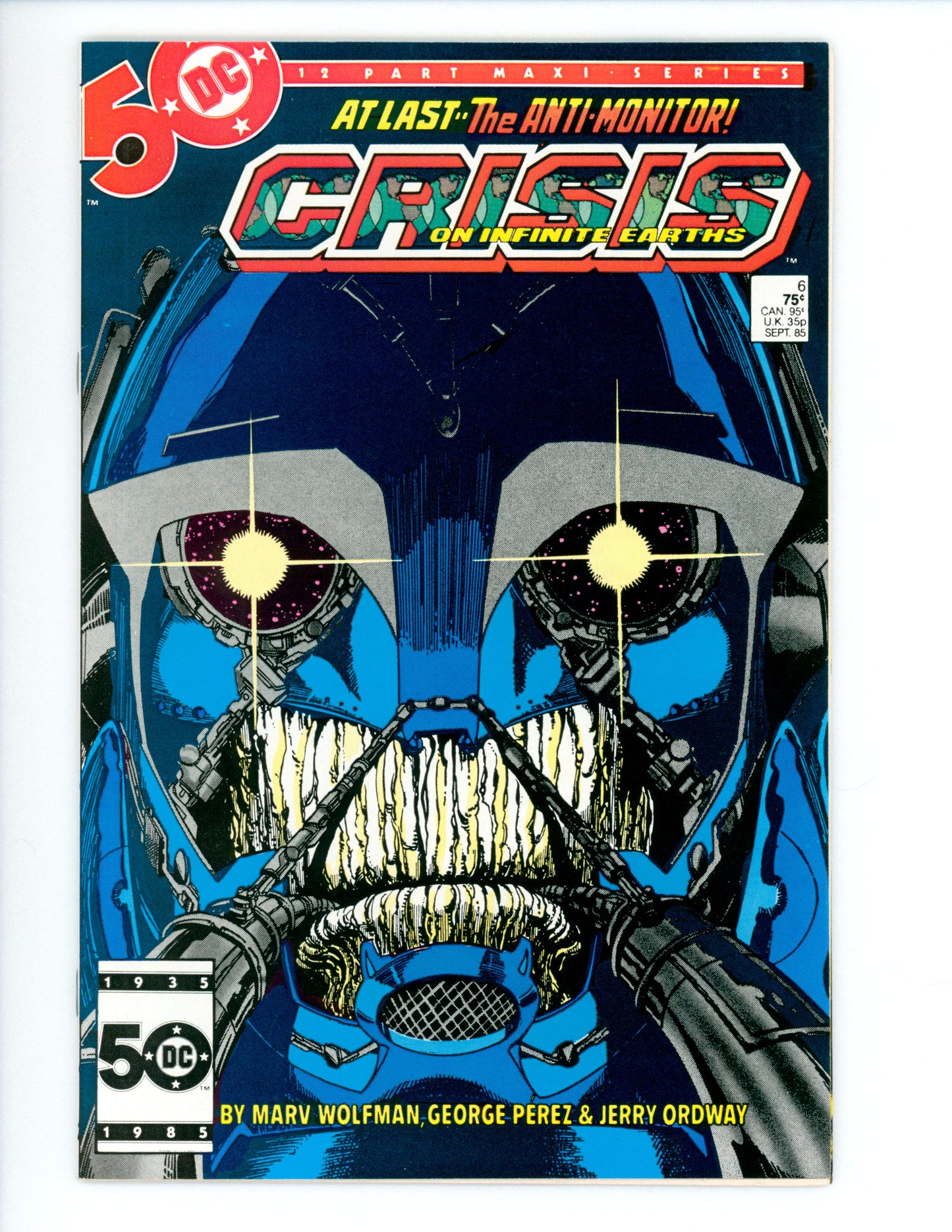 Crisis on Infinite Earths #6  NM-  1st App.of the Anti-Monitor