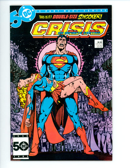 Crisis on Infinite Earths #7  VF+ "Death of Supergirl