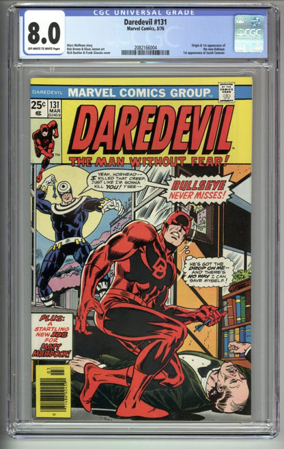 Daredevil #131  CGC 8.0  Origin & 1st appearance of Bullseye