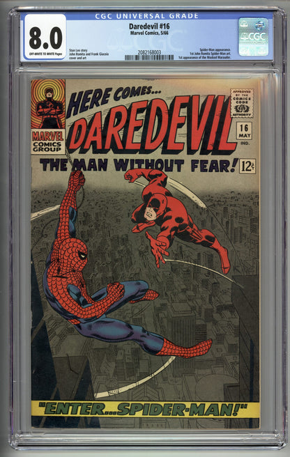Daredevil #16  CGC 8.0  1st appearance of the Masked Marauder