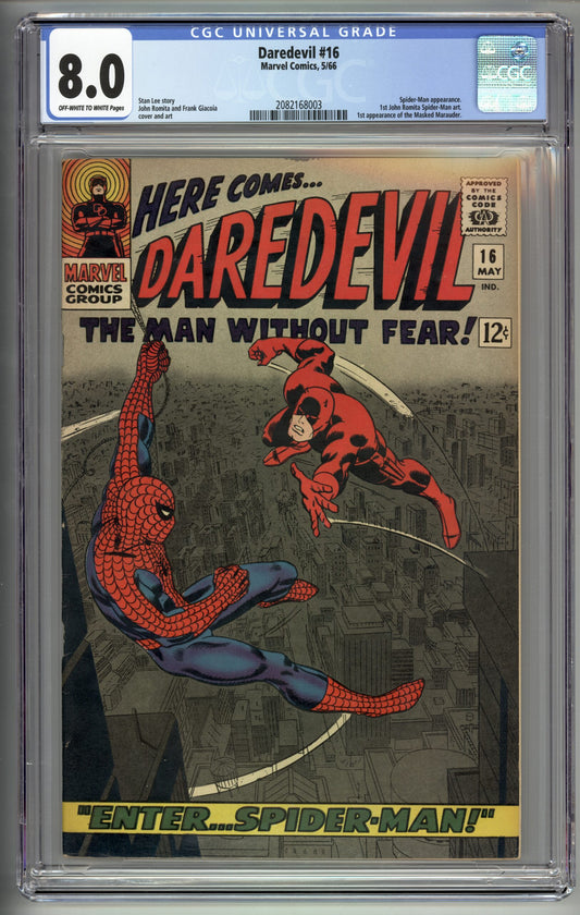 Daredevil #16  CGC 8.0  1st appearance of the Masked Marauder