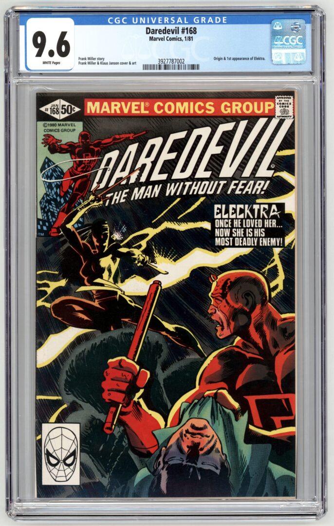 Daredevil #168  CGC 9.6  Origin and 1st appearance of Elektra