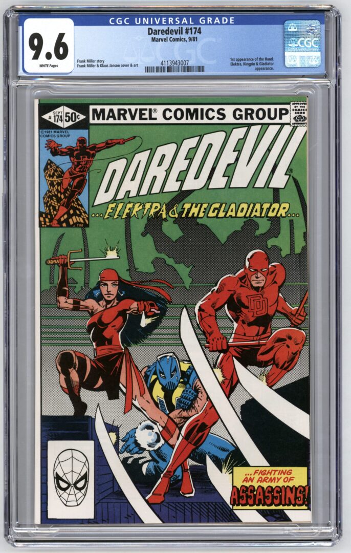 Daredevil #174  CGC 9.6  1st appearance of the Hand