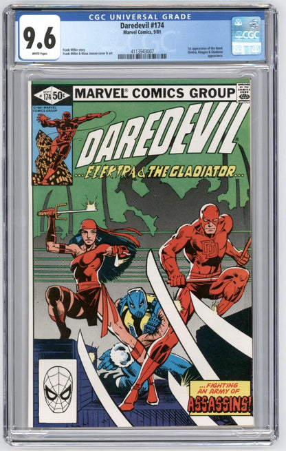 Daredevil #174  CGC 9.6  1st appearance of the Hand