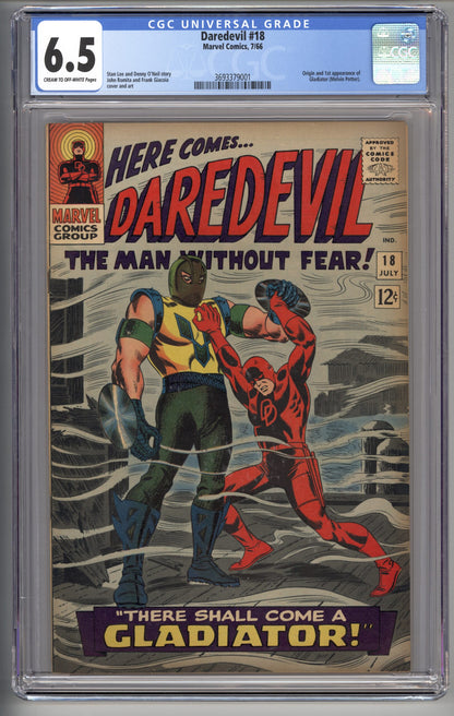 Daredevil #18  CGC 6..5  Origin & 1st appearance of Gladiator