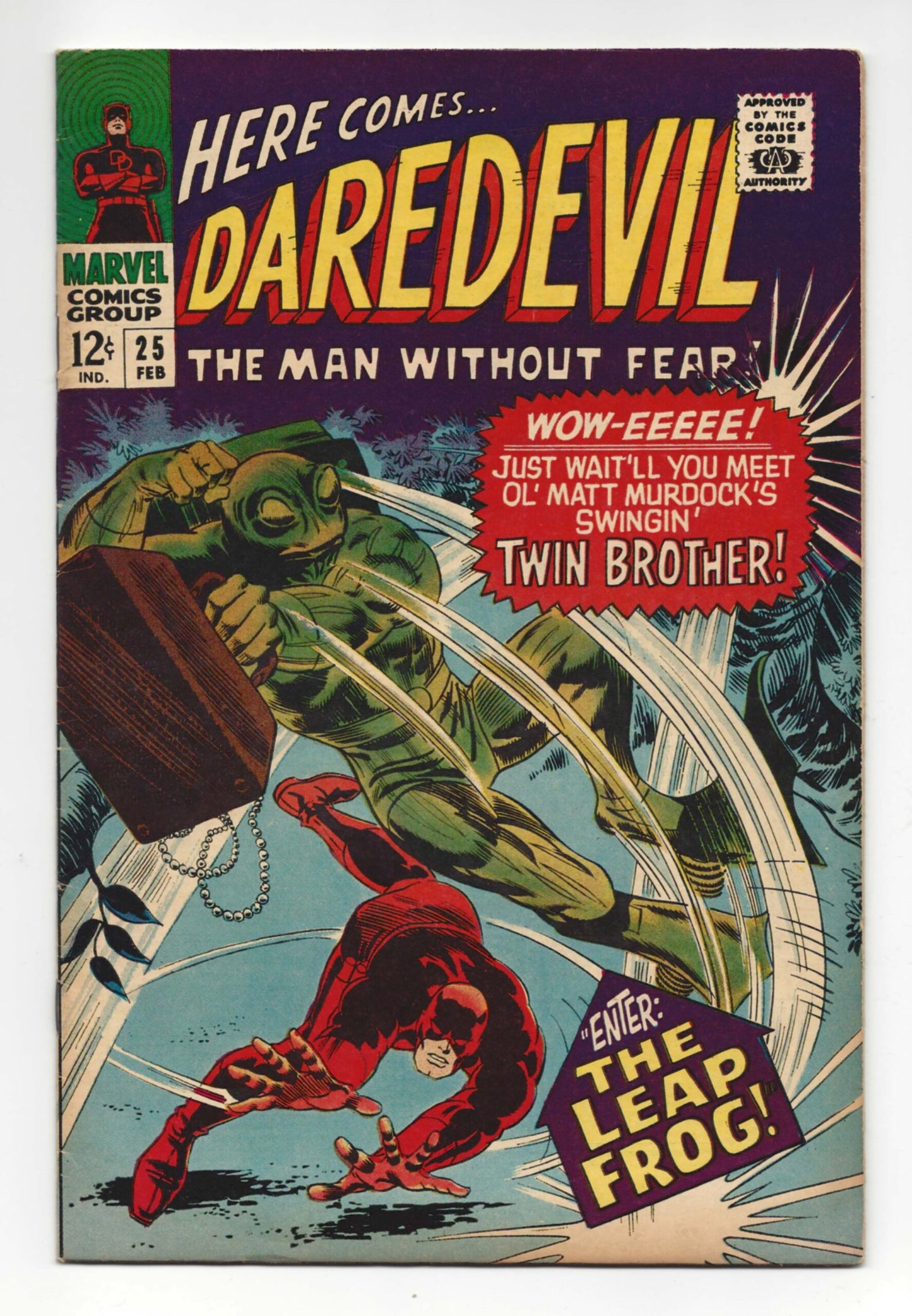 Daredevil #25  VG/FN  1st appearance of Leap Frog