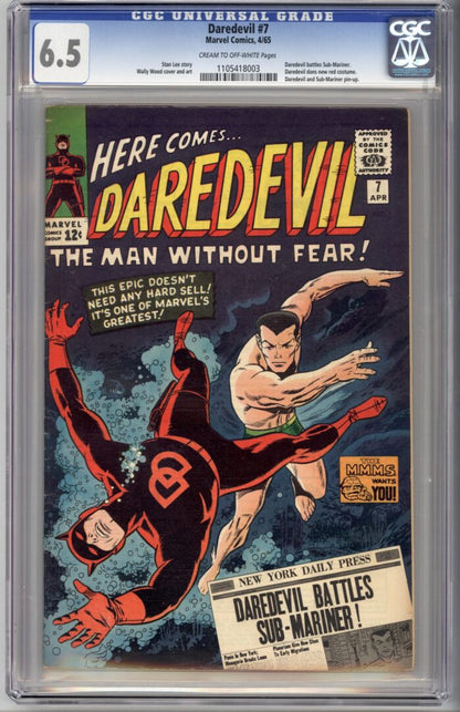 Daredevil #7  CGC 6.5  1st appearance of Daredevil's red costume