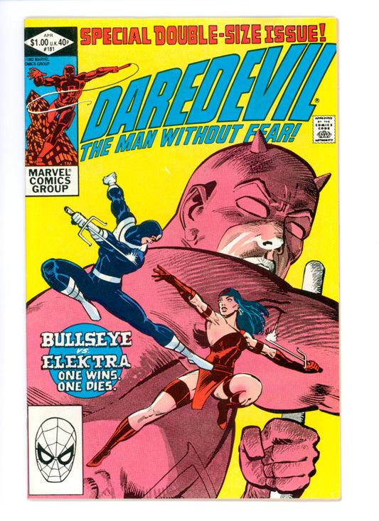 Daredevil #181  FN/VF "Death" of Elektra
