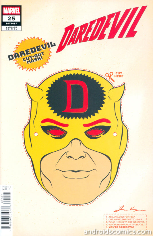 Daredevil #25 Retro Halloween Mask Variant