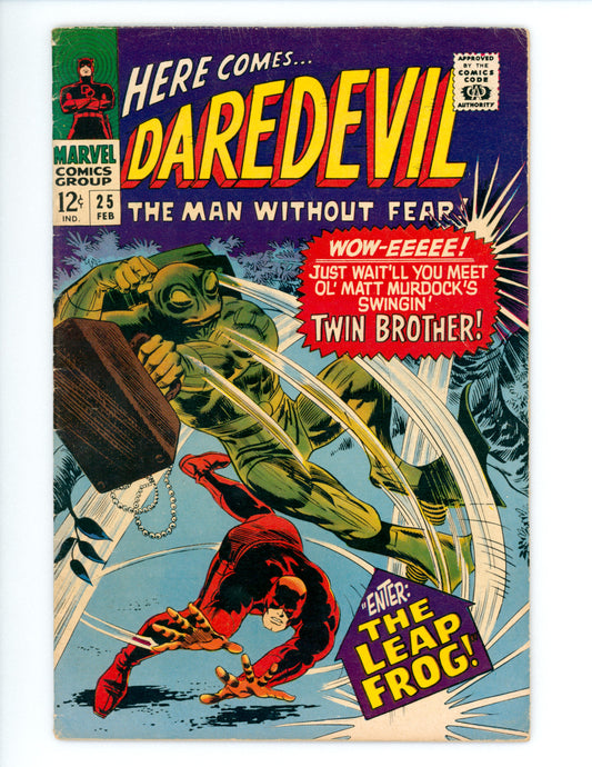 Daredevil #25  VG/FN  1st App. of Leap Frog