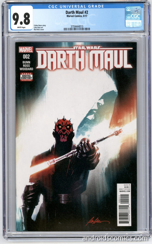 Star Wars Darth Maul #2  CGC 9.8 1st App. of Cad Bane