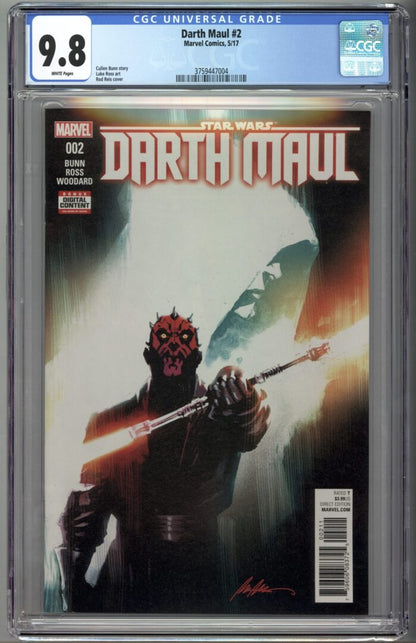 Star Wars Darth Maul #2  CGC 9.8  1st appearance of Cad Bane