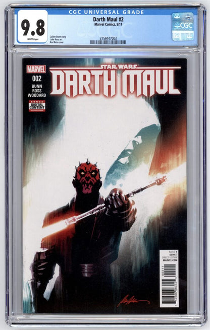 Star Wars Darth Maul #2  CGC 9.8  1st appearance of Cad Bane