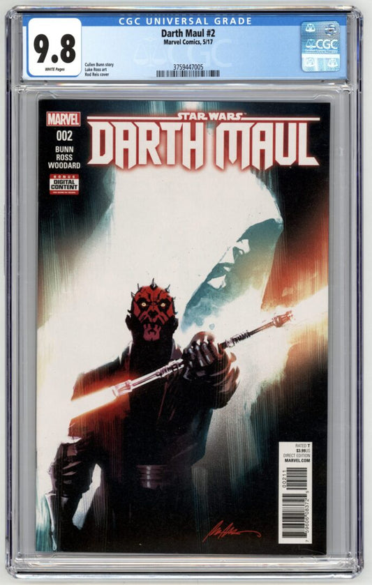 Darth Maul #2  CGC 9.8  1st App. of Cad Bane