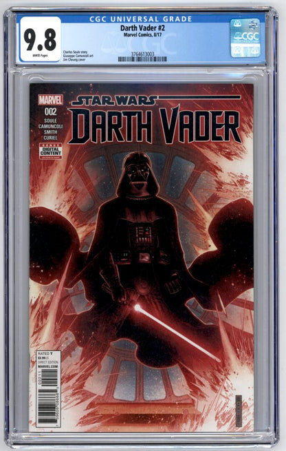 Darth Vader #2  CGC 9.8  1st cameo App. of  Kirak Infil'a