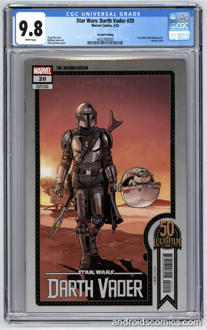 Darth Vader #20Lucasfilm Variant2nd Print CGC 9.8