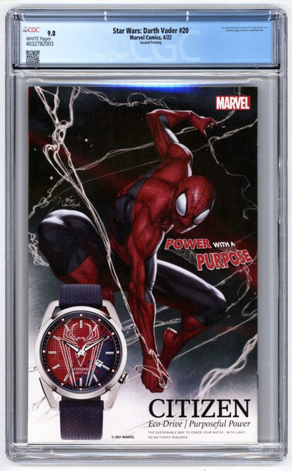 Darth Vader #20Lucasfilm Variant2nd Print CGC 9.8