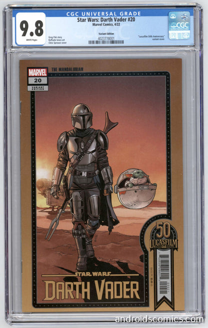 Darth Vader #20  Lucasfilm Variant  CGC 9.8