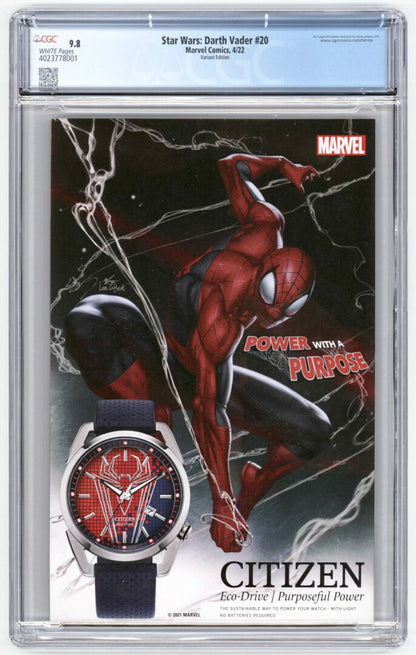 Darth Vader #20  Lucasfilm Variant  CGC 9.8