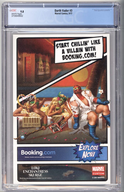 Star Wars: Darth Vader #3  CGC 9.8 1st full App. ofMaster Kirak Infil’a