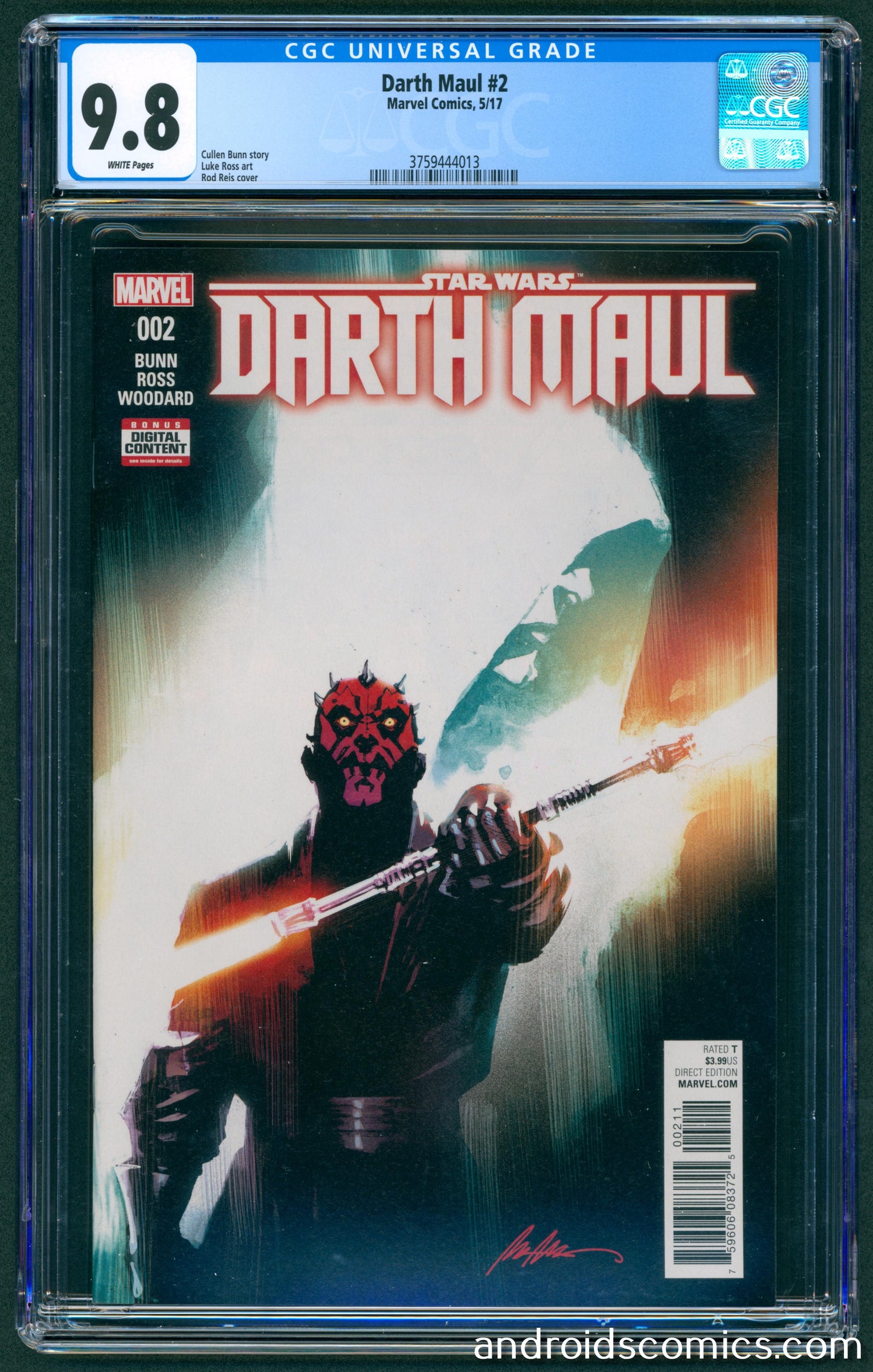 Star Wars Darth Maul #2  CGC 9.8 1st App. of Cad Bane