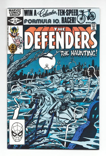 Defenders #103  VF+  1st appearance of Null, The Living Darkness