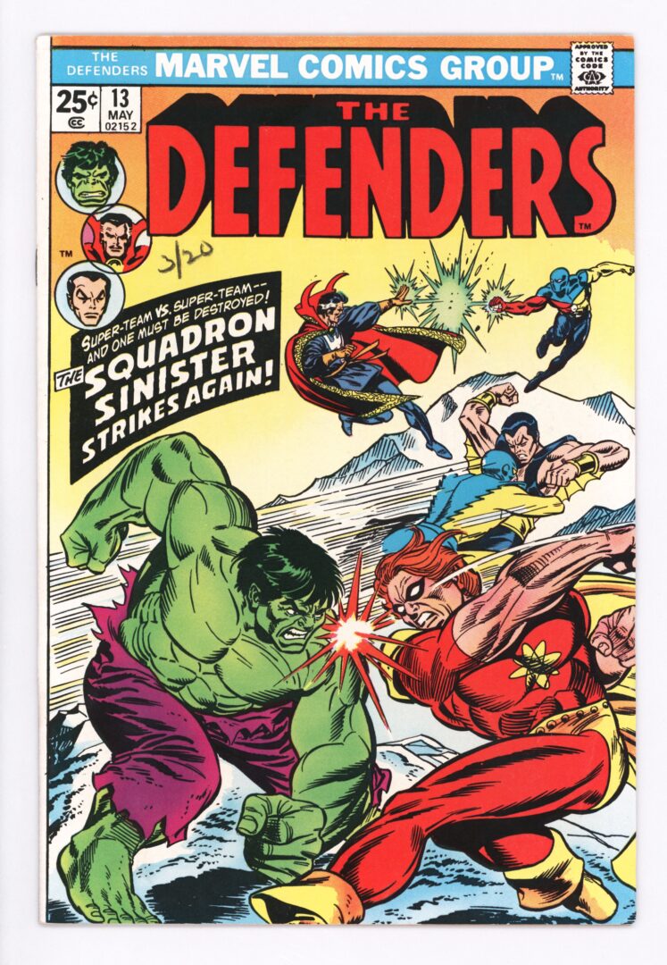 Defenders #13  VF-  1st appearance of Nebulon