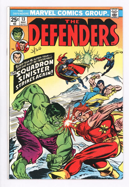 Defenders #13  VF-  1st appearance of Nebulon