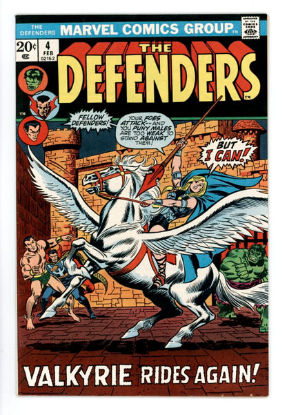 Defenders #4  FN/VF  1st appearance of  Valkyrie