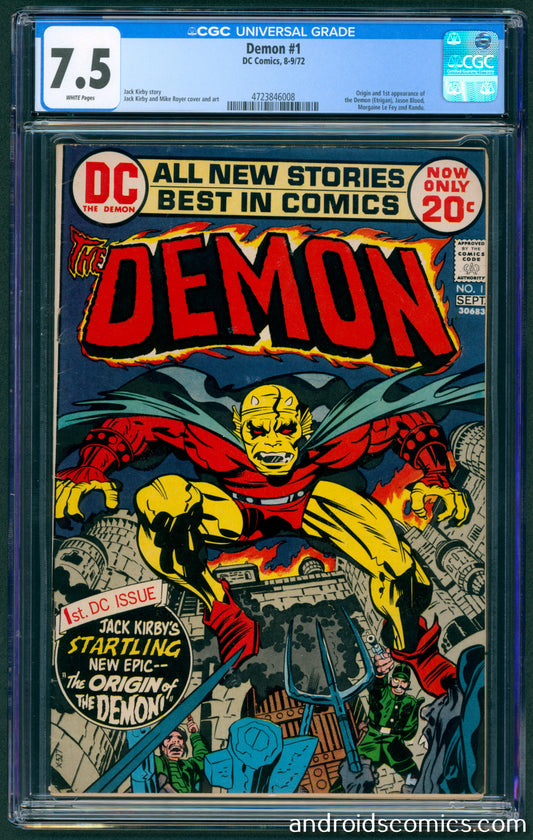 Demon #1  CGC 7.5 Origin & 1st App. of the Demon (Etrigan)