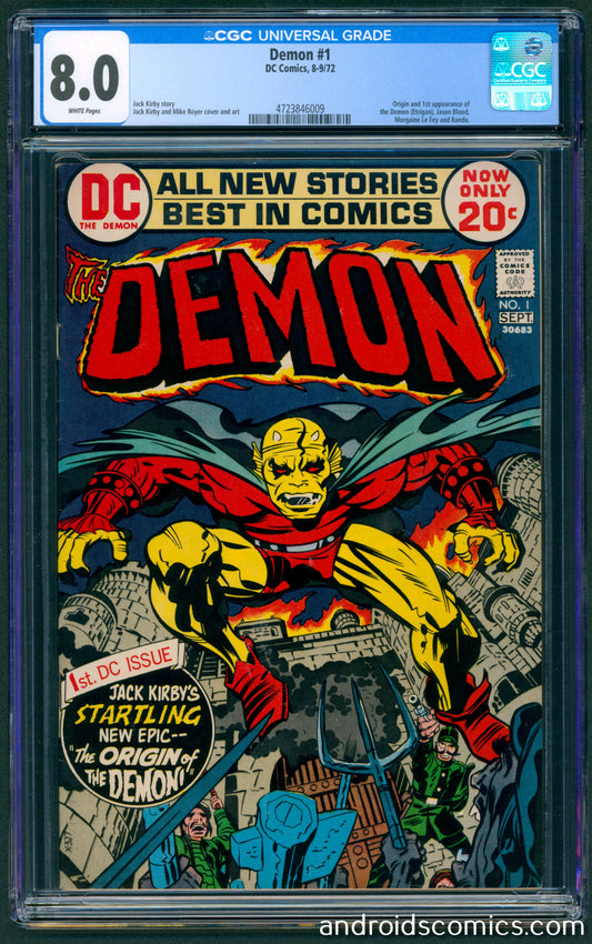 Demon #1  CGC 8.0 Origin & 1st App. of the Demon (Etrigan)