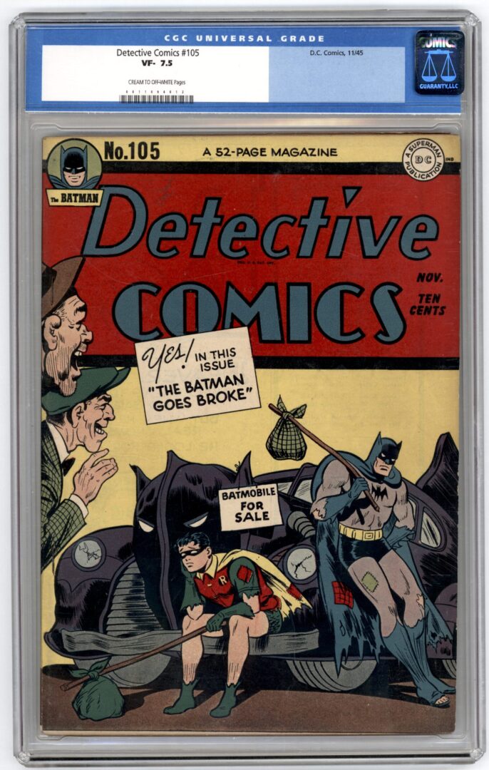 Detective Comics #105  CGC 7.5