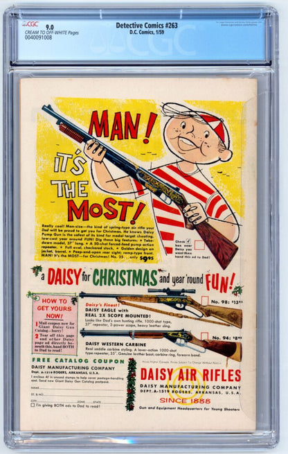 Detective Comics #263  CGC 9.0