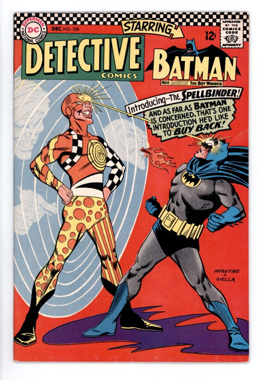 Detective Comics #358  VF-  1st appearance of Spellbinder