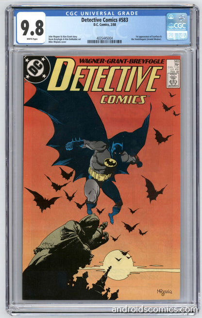 Detective Comics #583  CGC 9.8  1st App. of Scarface & Ventriloquist