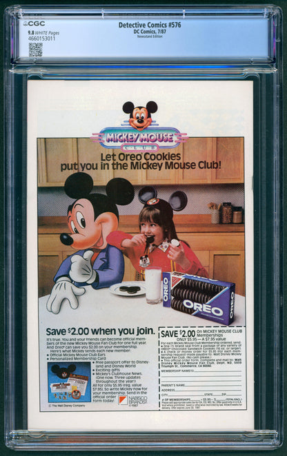 Detective Comics #576  CGC 9.8 Newsstand