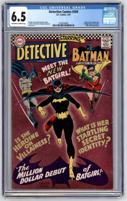 Detective Comics #359  CGC 6.5  1st appearance of Batgirl